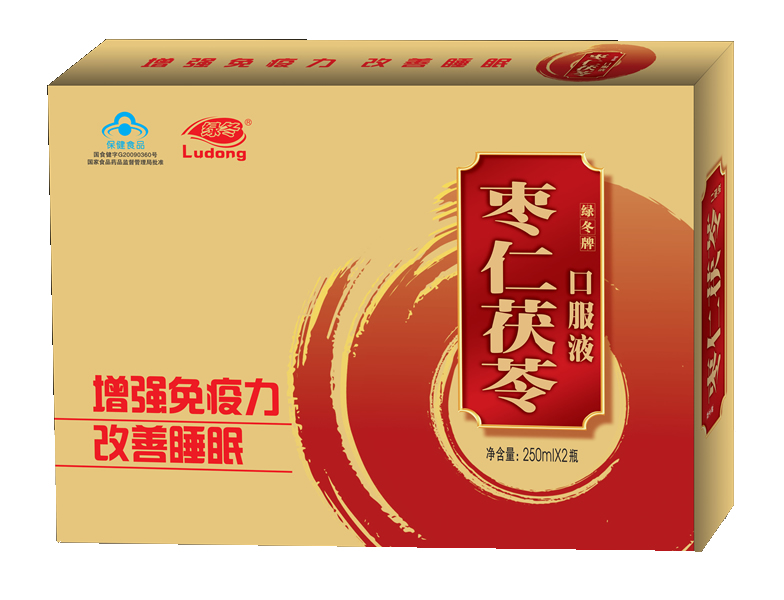 绿冬牌枣仁茯苓口服液250ml×2瓶礼盒